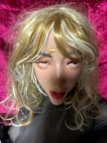 Silikon maske frau mit - frau,