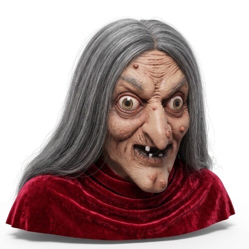 Hexenmaske alte frau - hexenmaske,