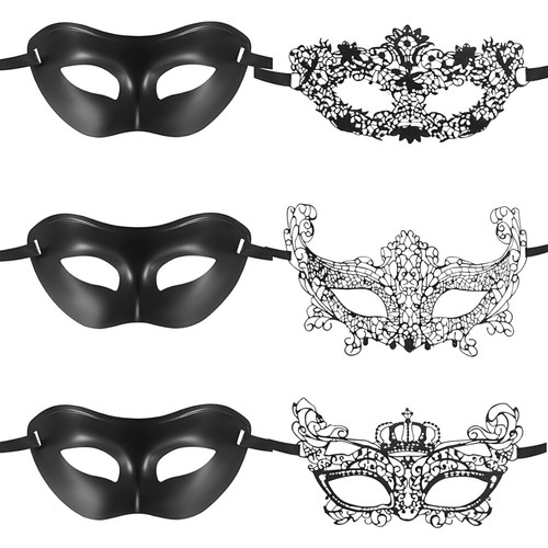Venetian lace masken set - venetian, 6