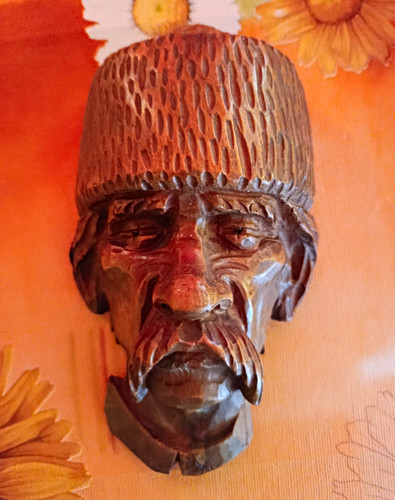 Geschnitzte holz wandmasken - geschnitzte,