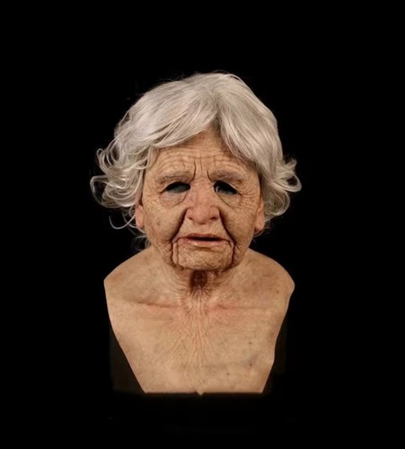 Alte maske hyperrealistisch - maske,