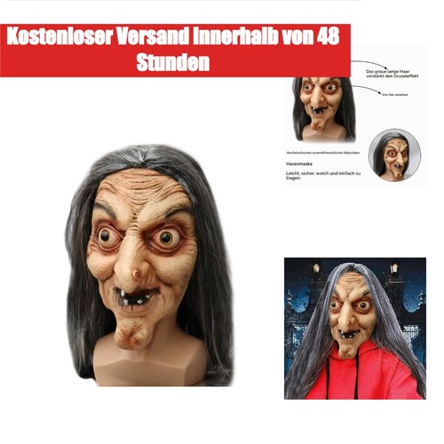 Hexenmaske halloween gruselige - halloween,