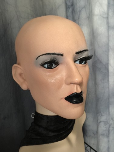 Latexmaske dark jenny wimpern - latexmaske,