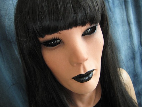Latexmaske dark vanessa - dark,