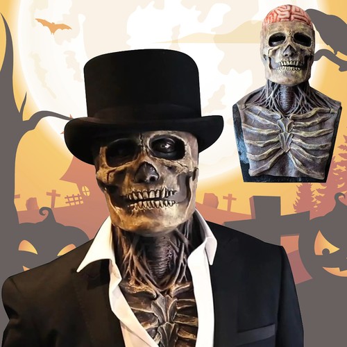 Halloween maske totenkopf - halloween,