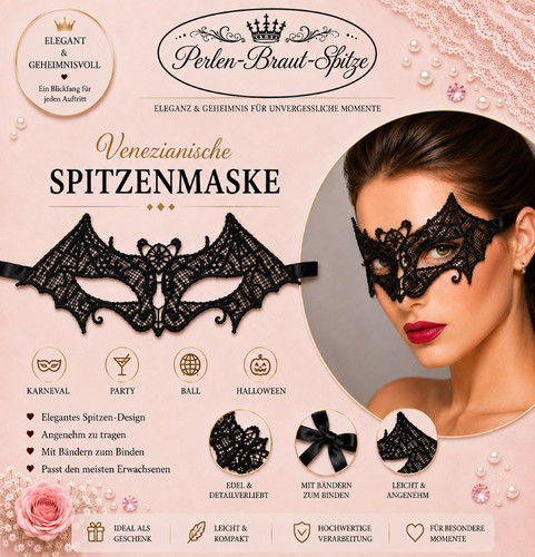Venezianische augenmaske - venezianische,