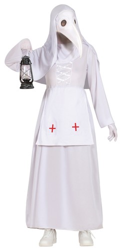 Pest doktor weiss frau kostüm - doktor,