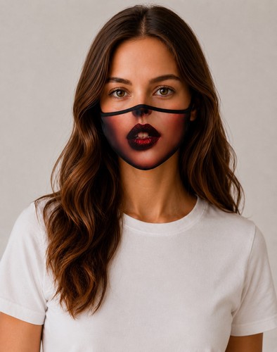Mundmaske gedruckte lustige - 3d,