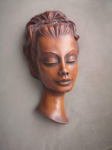 Vintage mid century wandmaske - vintage,