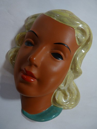 Retro goldscheider wandmaske - retro,