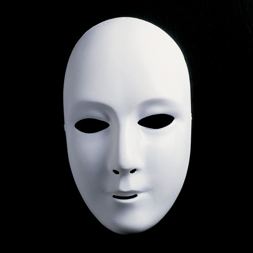 Weiße weibliche maske - weiße,