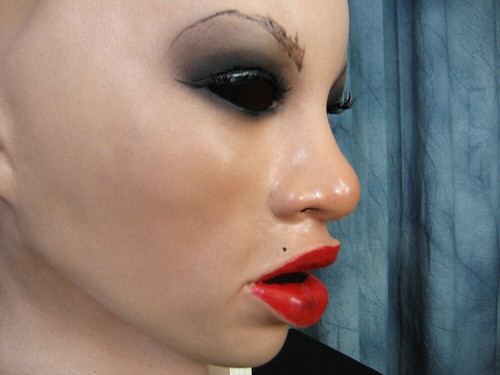 Latexmaske angelina red - b,