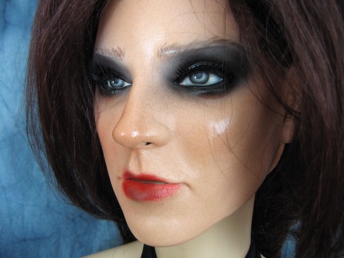 Latexmaske kira wimpern - b, +wimpern