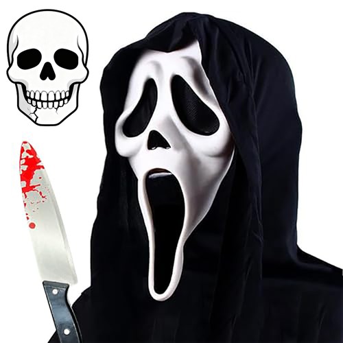 Halloween scream maske - scream,