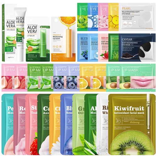 Gesichtsmaske set tuchmasken - gesichtsmaske,